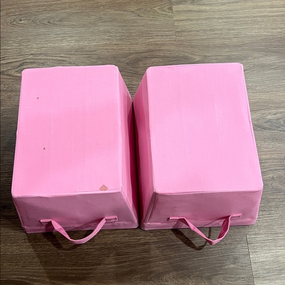 Canvas Storage Bins - Bubble Gum Pink - Picture 3 of 8